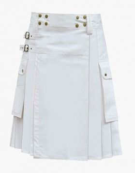 White utility kilt