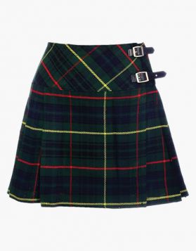Women Hunting Stewart Short Tartan Kilt - Front Image