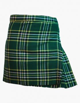 Women Irish National Tartan Kilt - Front Image