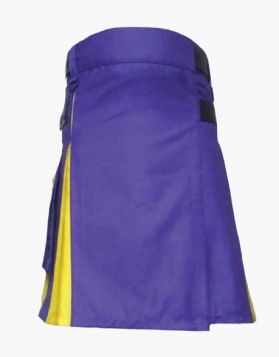 Women's Blue & Yellow Hybrid Kilt